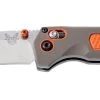 Benchmade Grizzly Ridge CPM-S30V Steel Orange/Grey Handle Folder Knife - 15061 -Knifes Series Shop B15061