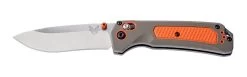 Benchmade Grizzly Ridge CPM-S30V Steel Orange/Grey Handle Folder Knife - 15061