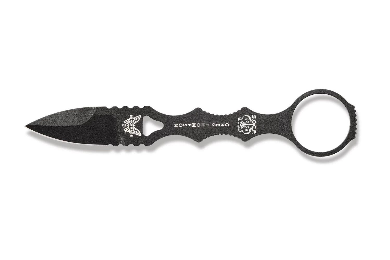 Benchmade Thompson Mini SOCP Fixed Blade Knife, Nylon Sheath - 177BK 3 Benchmade Thompson Mini SOCP Fixed Blade Knife, Nylon Sheath - 177BK