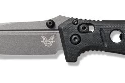 Benchmade Mini ADAMAS Grey CPM-CruWear® Steel Black Handle Folder Knife - 273GY-1 -Knifes Series Shop B273GY 1 4
