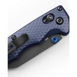 Benchmade Full Immunity Black CPM-M4 Steel Crater Blue Aluminium Handle Folder Knife - 290BK -Knifes Series Shop B290BK 5