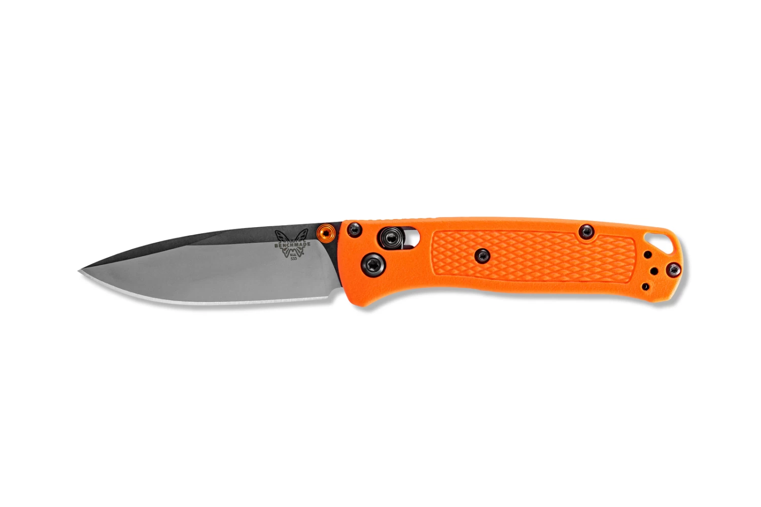 Benchmade Mini Bugout CPM30V Steel Orange Handle Folder Knife - 533 3 Benchmade Mini Bugout CPM30V Steel Orange Handle Folder Knife - 533