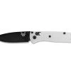 Benchmade Mini Bugout Black CPM30V Steel White Handle Folder Knife - 533BK-1 -Knifes Series Shop B533BK 1