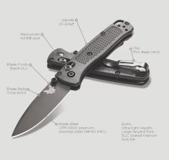 Benchmade Mini Bugout Black CPM30V Steel Black Handle Folder Knife - 533BK-2 15 Benchmade Mini Bugout Black CPM30V Steel Black Handle Folder Knife - 533BK-2 -Knifes Series Shop B533BK 2 6