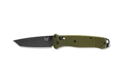 Benchmade Bailout Grey CPM M4 Steel Woodland Green Rescue Folder Knife - 537GY-1