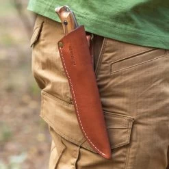 BPS Knives HK1 CSH Compact Hunting Fixed Blade Knife, Leather Sheath -Knifes Series Shop BPSHK1CSH 6