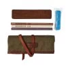 BPS Knives Knife Sharpening Kit, 80/240/800 Grit Stones, Leather Strop, Compound, Nylon Case