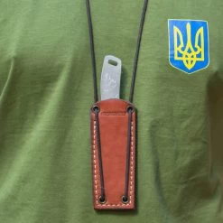 BPS Knives Techno Bee SSH EDC Fixed Blade Knife, Leather Sheath -Knifes Series Shop BPSTECHNOBEESSH 3