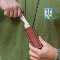 BPS Knives Techno Bee SSH EDC Fixed Blade Knife, Leather Sheath -Knifes Series Shop BPSTECHNOBEESSH 4