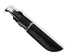 Buck Brahma Black Handle Fixed Blade Hunting Knife 117BKS