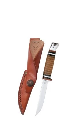 Case Stacked Leather 3" Mini FINN Hunter Fixed Blade Knife With Sheath #379 -Knifes Series Shop CA00379 1