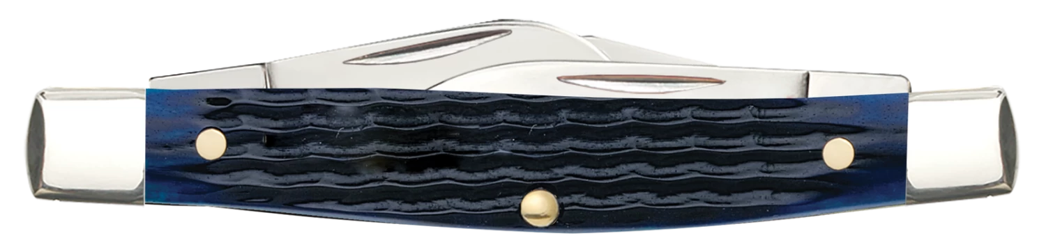 Case Rogers Corn Cob Jig Blue Bone (SS) Medium Stockman Folder Knife #02806 3 Case Rogers Corn Cob Jig Blue Bone (SS) Medium Stockman Folder Knife #02806