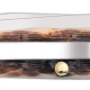 Case Amber Bone Peach Seed Jig (SS) Large Trapper Folder Knife W/ Pocket Clip #06540 -Knifes Series Shop CA06540