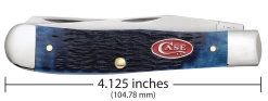 Case Rogers Jig Navy Blue Bone (SS) Large Trapper Folder Knife #07051 9 Case Rogers Jig Navy Blue Bone (SS) Large Trapper Folder Knife #07051 -Knifes Series Shop CA07051 3