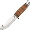 Case Mushroom Cap Leather 4" Guthook Hunter Fixed Blade Knife With Sheath #10340 -Knifes Series Shop CA10340