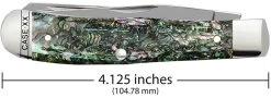 Case Abalone (SS) Large Trapper Folder Knife #12000