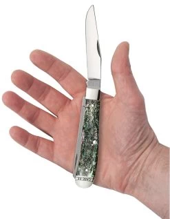 Case Abalone (SS) Large Trapper Folder Knife #12000 -Knifes Series Shop CA12000 3