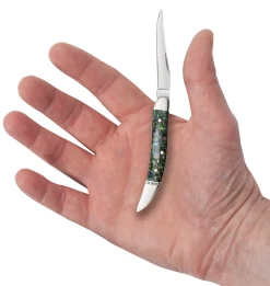 Case Abalone (SS) Small Texas Toothpick Folder Knife #12002 -Knifes Series Shop CA12002 2