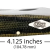 Case Smooth Green And Black Natural Canvas Micarta (SS) Large Trapper Folder Knife #23470 -Knifes Series Shop CA23470