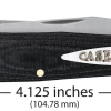 Case Smooth Black Micarta (SS) Large Trapper Folder Knife #27730 -Knifes Series Shop CA27730