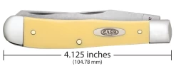 Case Yellow Synthetic (CS) Large Trapper Folder Knife W/ Pocket Clip #30114 -Knifes Series Shop CA30114 3