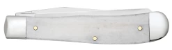 Case War Series Enduring Freedom Embellished Smooth Bone (SS) Large Trapper Folder Knife #50955