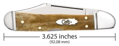 Case Smooth Antique Bone (SS) Mini Copperlock Folder Knife #58186 -Knifes Series Shop CA58186 3