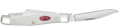 Case Sparxx Standard Jig White Synthetic (SS) Medium Sloped Bolster Stockman Folder Knife #60184 -Knifes Series Shop CA60184 2