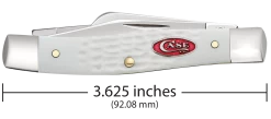 Case Sparxx Standard Jig White Synthetic (SS) Medium Sloped Bolster Stockman Folder Knife #60184