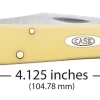 Case Yellow Synthetic (SS) Slimline Trapper Folder Knife #80031 -Knifes Series Shop CA80031