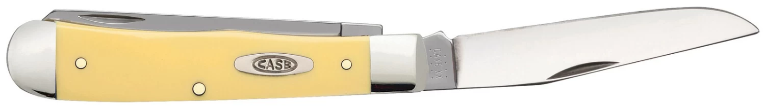 Case Yellow Synthetic (SS) Large Trapper Folder Knife #80161 4 Case Yellow Synthetic (SS) Large Trapper Folder Knife #80161 - Image 2