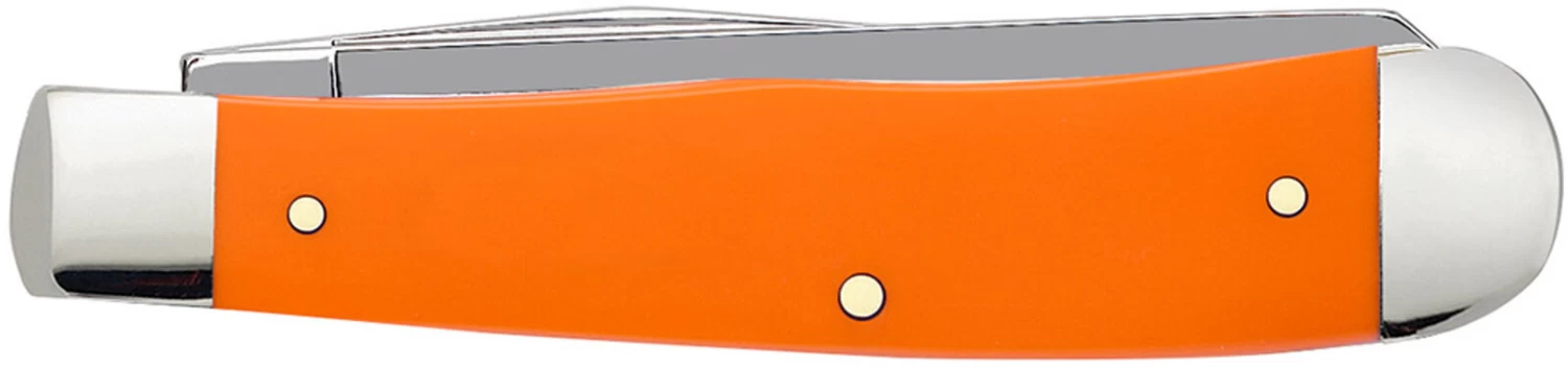 Case Orange Synthetic (SS) Large Trapper Folder Knife #80500 4 Case Orange Synthetic (SS) Large Trapper Folder Knife #80500 - Image 2