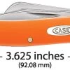 Case Orange Synthetic (SS) Medium Stockman Folder Knife #80509