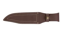 Cudeman Bowie Deer Stag Vanadium Steel Hunting Fixed Blade Knife, Leather Sheath - 106-C