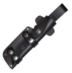 Cudeman BS9 Quercus Olive Green Canvas Vanadium Steel Bushcraft Fixed Blade Knife, Leather Sheath -