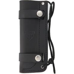 Cudeman Mod FAB Black Micarta Bohler N-695 Steel Survival Fixed Blade Knife, Leather Sheath - 298-M