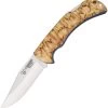 Cudeman Curly Birch Bohler N-695 Steel Hunting Folding Blade Knife - 326-D -Knifes Series Shop CUD326D