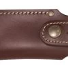 Cudeman MT-4 Satin Walnut Wood Bohler N690CO Steel Survival Folding Blade Knife, Leather Sheath - 38