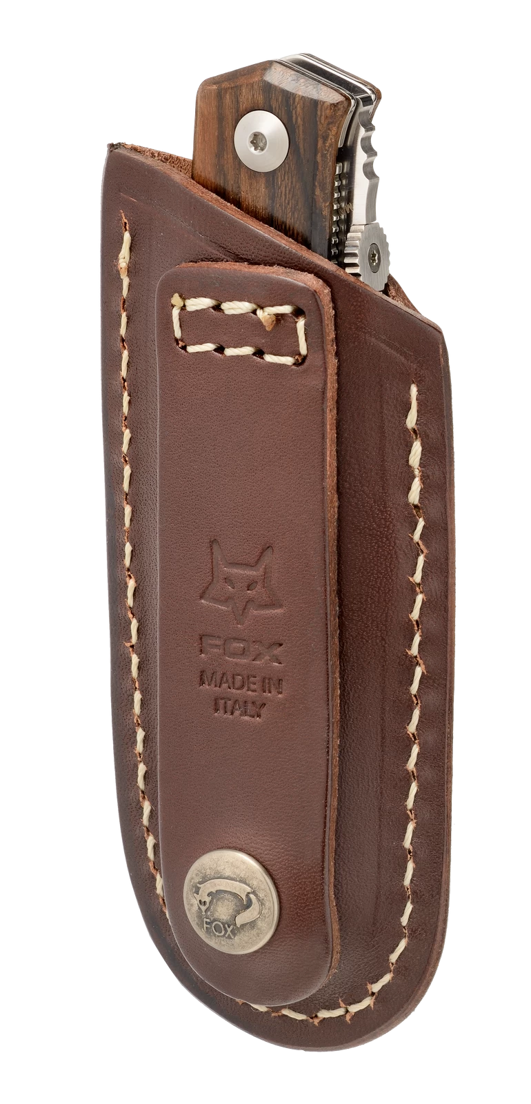 FOX TERZUOLA, Damascus Steel, Bocote Wood Gentleman’s Folder Knife - Model FX-525 DB 6 FOX TERZUOLA, Damascus Steel, Bocote Wood Gentleman’s Folder Knife - Model FX-525 DB - Image 4