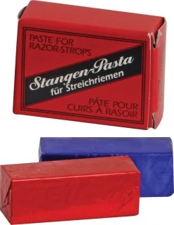 Herold-Solingen Stagenpaste Medium (Red)/Fine (Black) Solid Leather Strop Paste Set