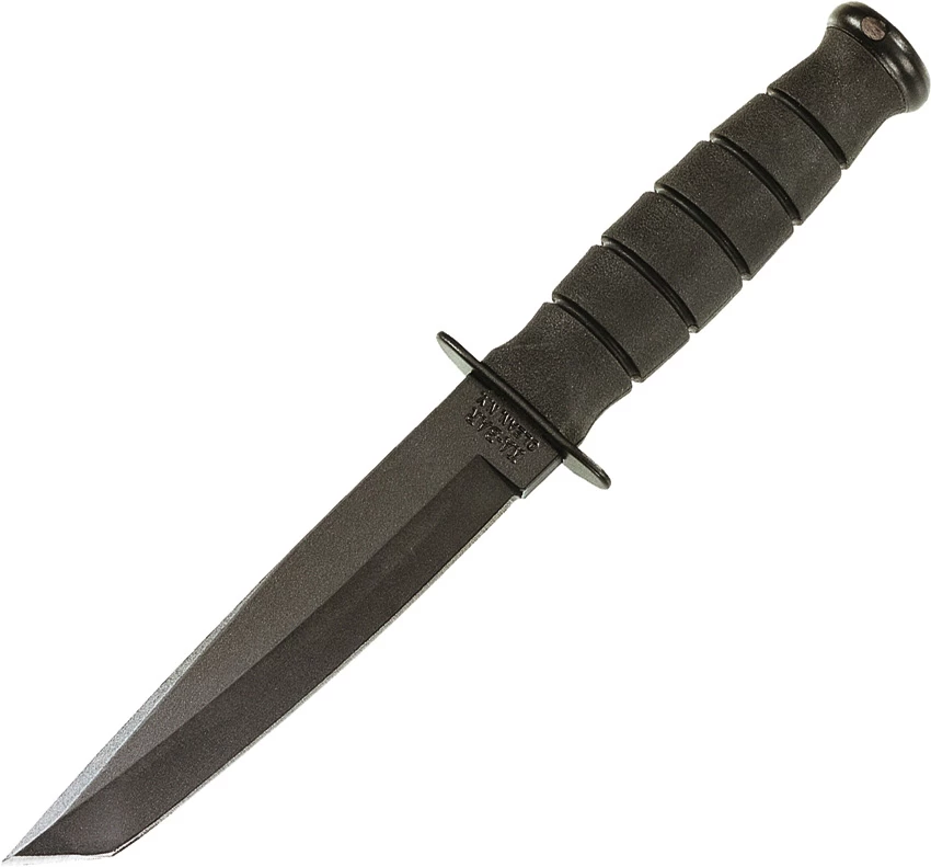 Kabar Short Black Tanto Fixed Blade Knife 1254, Leather Sheath 3 Kabar Short Black Tanto Fixed Blade Knife 1254, Leather Sheath