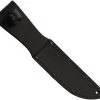 Kabar Short Black Fixed Blade Knife 1256, Leather Sheath