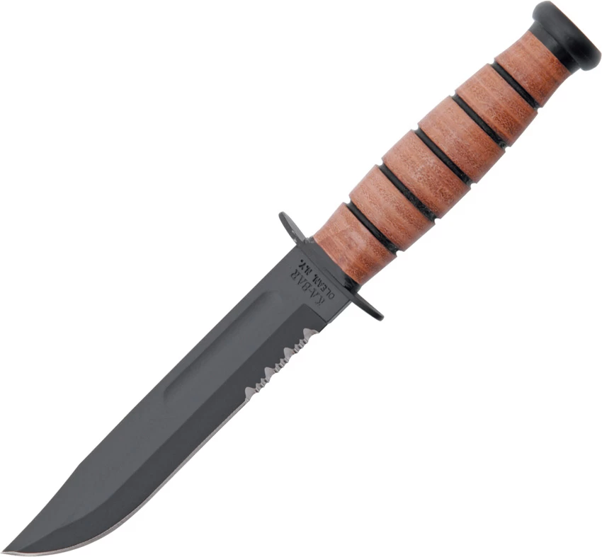 Kabar Traditional Short Fixed Blade Knife 1261, Leather Sheath 3 Kabar Traditional Short Fixed Blade Knife 1261, Leather Sheath
