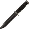 Kabar D2 Extreme Full Size Black Fixed Blade Knife 1283, Leather Sheath -Knifes Series Shop KA1283