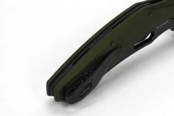 Kershaw Bareknuckle Olive Aluminium, Blackwash Sandvik 14C28N Folder Knife 7777OLBW -Knifes Series Shop KS7777OLBW 1