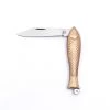Mikov Rybička "Little Fish" Golden Pocket Folder Knife - 130-NZn-1/ZL -Knifes Series Shop MIK130 NZn 1 ZL