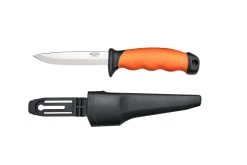 Mikov Brigand Fixed Blade Knife, PVC Sheath - 393-NH-10-Orange