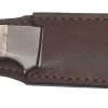 Mikov Les Forest Stag Horn Hunting Narrow Fixed Blade Knife, Leather Sheath - 398-NP-13/A