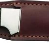 Mikov Les Forest Buffalo Horn Hunting Narrow Fixed Blade Knife, Leather Sheath - 398-NR-13/A