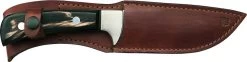 Mikov Les Forest Buffalo Horn Hunting Wide Fixed Blade Knife, Leather Sheath - 398-NR-13/B